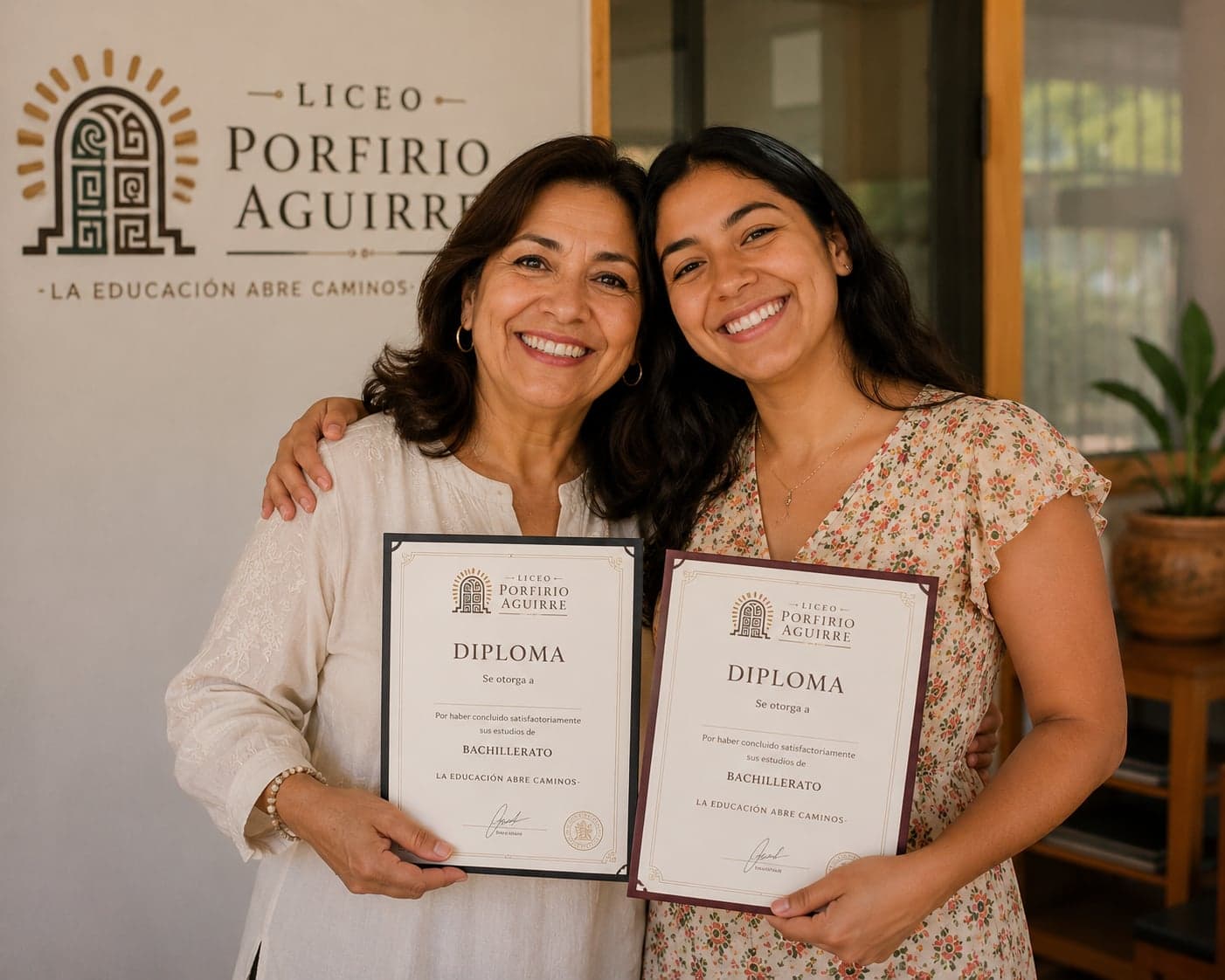— María y Valeria, madre e hija